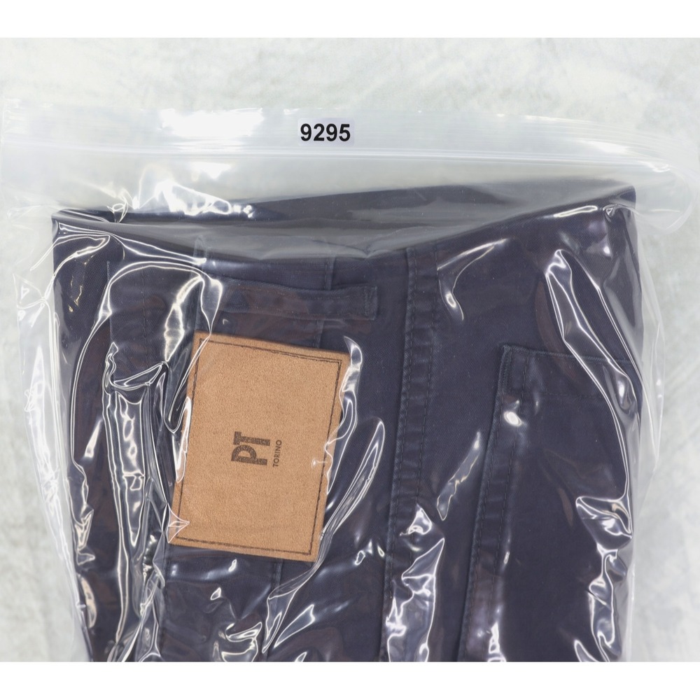 PT Torino Jazz Pants Men 37x36 Navy Blue Stretch Slim Fit 5 Pocket Luxury Italy - Picture 15 of 15